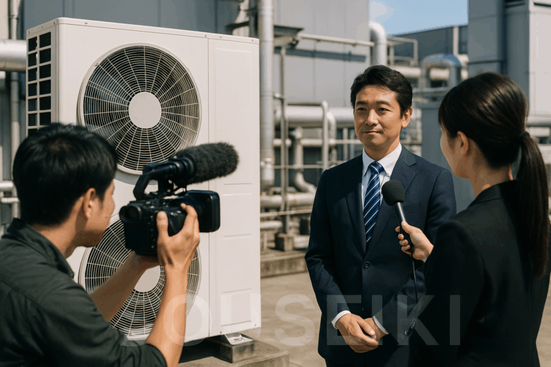 業務用空調設備の導入事例記事制作